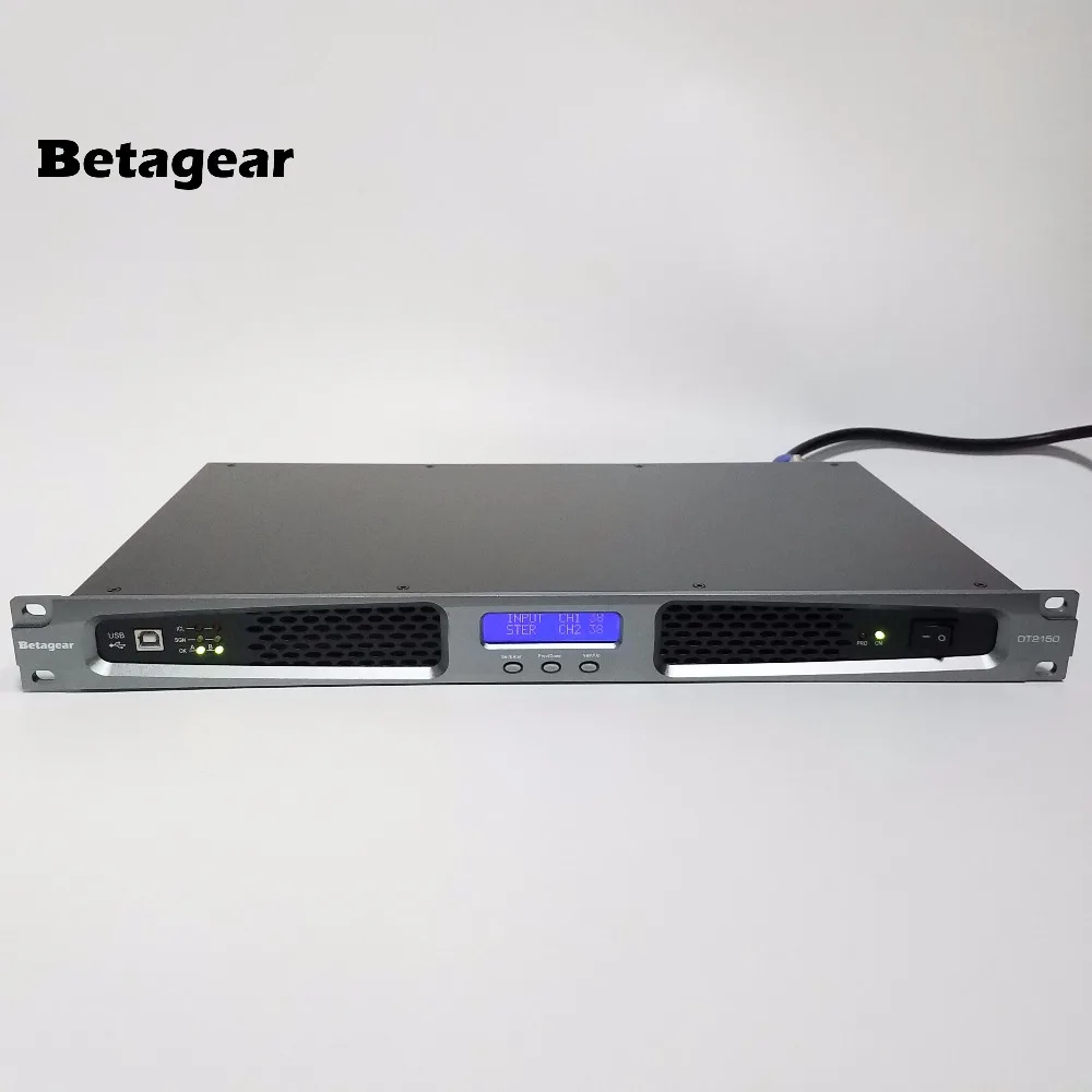 Усилитель мощности Betagear BT2150 150 Вт x 2 Канальный Профессиональный аудиоусилитель 250