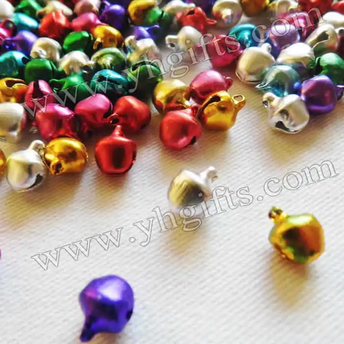 2000 шт./лот 8 мм колокольчики материал крат Шнурованные рождественские украшения