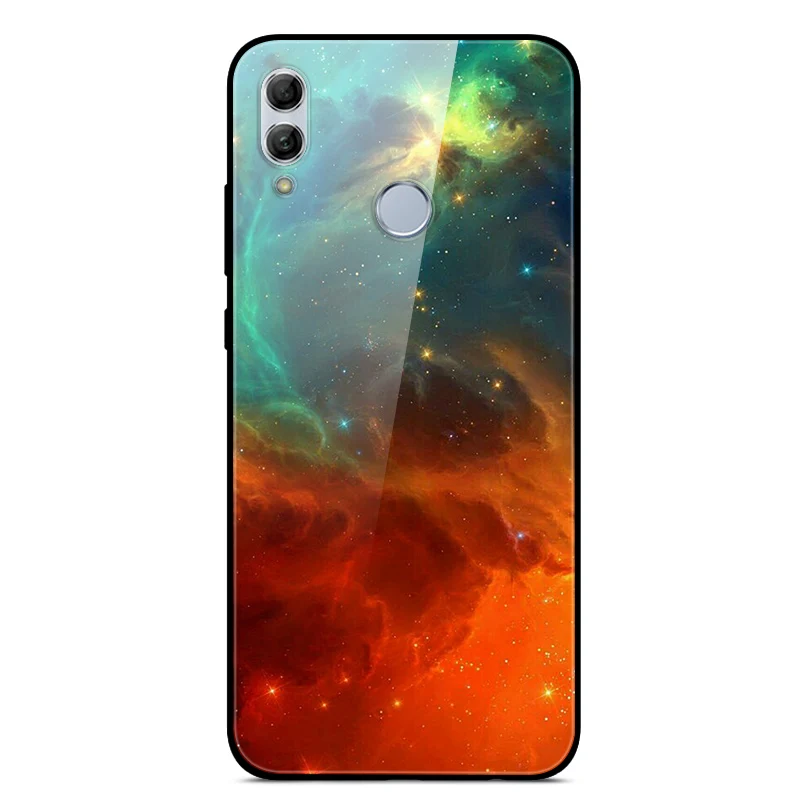 B для huawei Honor 10 Lite Чехол задняя крышка из закаленного стекла Жесткий Чехол для huawei Honor 10 Lite 10i бампера корпус Honor10 light