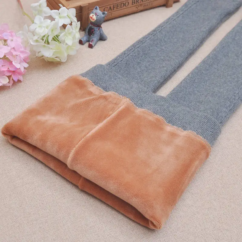 Осенне-зимние леггинсы для мальчиков и девочек Флисовые штаны Детская одежда в