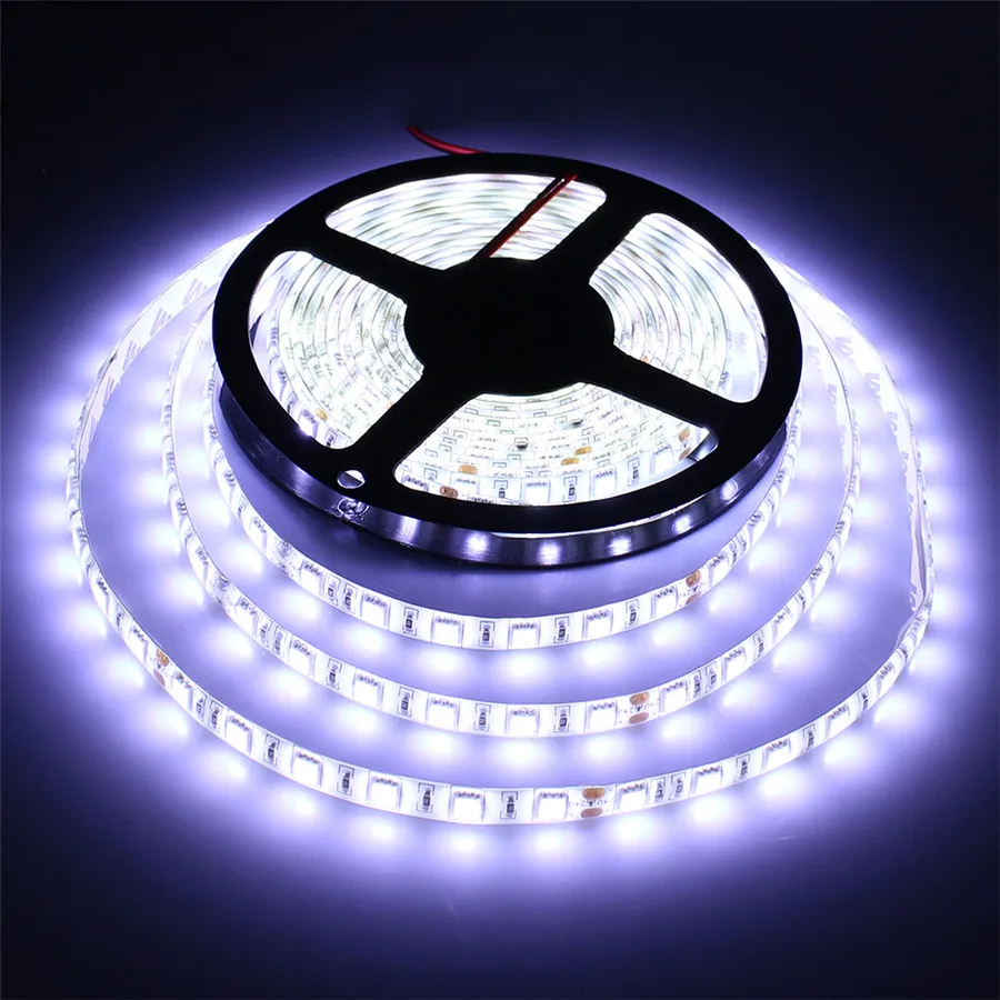 5 м 24 В IP65 водонепроницаемая гибкая светодиодная лента 5050 300led освещение