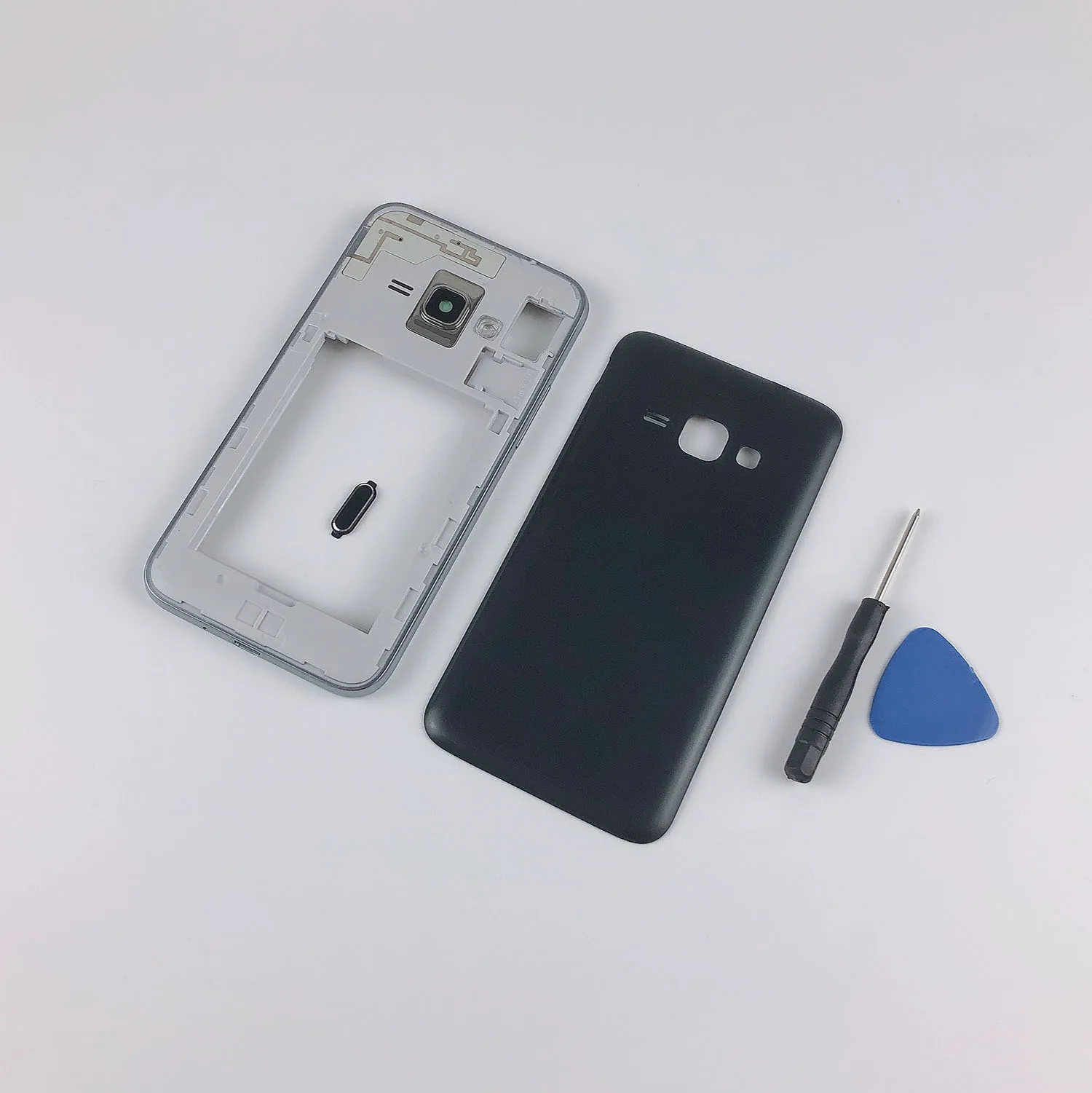 Для Samsung Galaxy J1 J120 J120F J120H J120M J120FN корпус средняя рамка+ задняя крышка батареи+ Кнопка возврата домой клавиатура