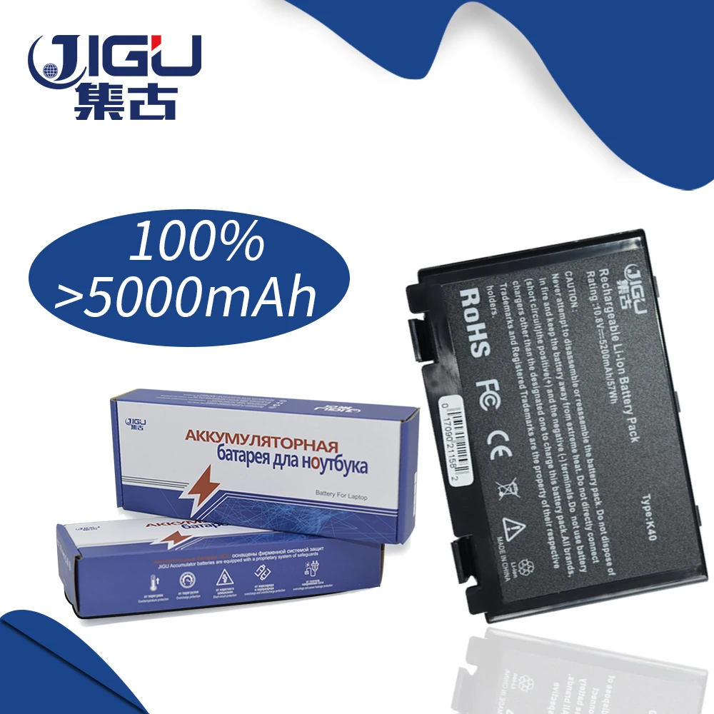 JIGU Аккумулятор для ноутбука Asus X8B X8D SERIES K40IJ K40IN K40af K50AB X2A K50ij K50IN K70IC K70IJ K70IO X5DIJ SX039c|laptop