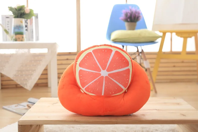 Плюшевая подушка для сна арбуз/киви фрукты/лимон/грейпфрут офисный стол новый |
