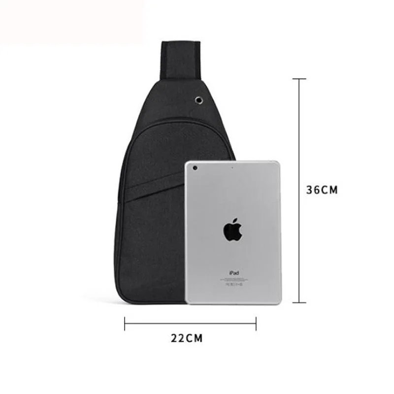 Мужская нагрудная сумка из ткани Оксфорд модная повседневная спортивная