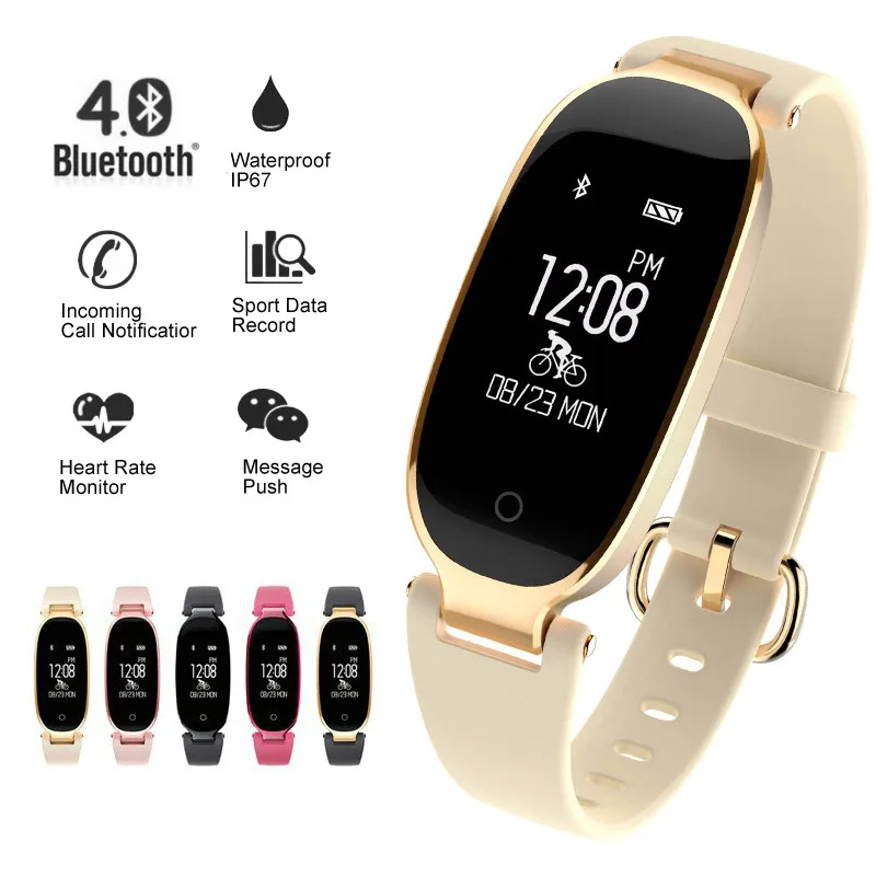 

JQAIQ S3 Smart Wristband Heart Rate Monitor Sports Tracker Smart Bracelet Activity Tracker Women Sleep Tracker For Android Ios