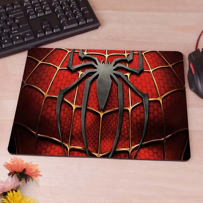 25x29cm MaiYaCa Удивительный Человек-паук Коврик для компьютерной мыши коврик для мыши для украшения рабочего стола Нескользящий Резиновый коврик 220 мм X 180 мм X 2 мм - Цвет: 25x29cm