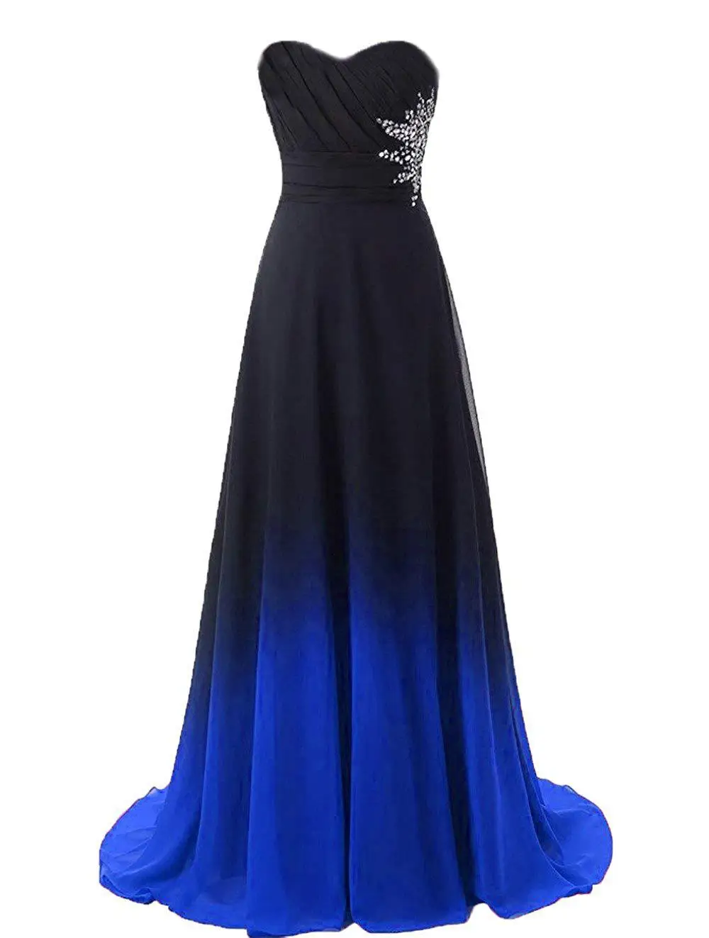 Doragrace robe de soiree милое без рукавов ТРАПЕЦИЕВИДНОЕ градиентное шифоновое длинное