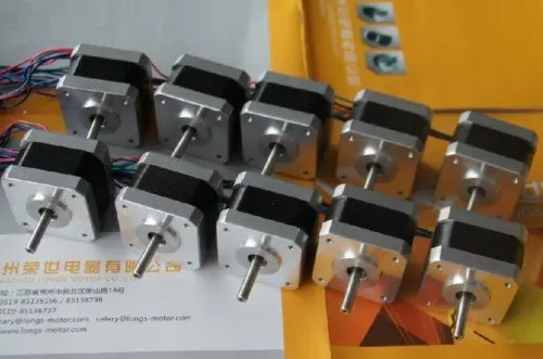 

Шаговый двигатель nema17 2,5 А 75 унций-дюйм, 10 шт., для 3D-принтера, cnc, двигатель постоянного тока 17HS8403N, длинный двигатель