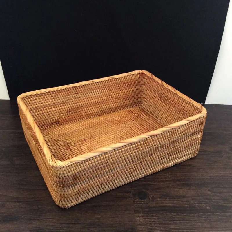 3 шт./лот коробка из ротанга для хранения конфет и закусок ручная работа контейнер
