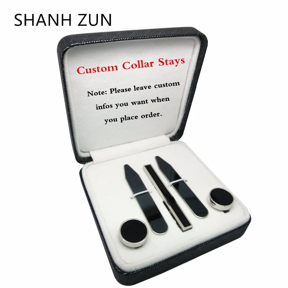 Классические металлические запонки из нержавеющей стали SHANH ZUN зажим для