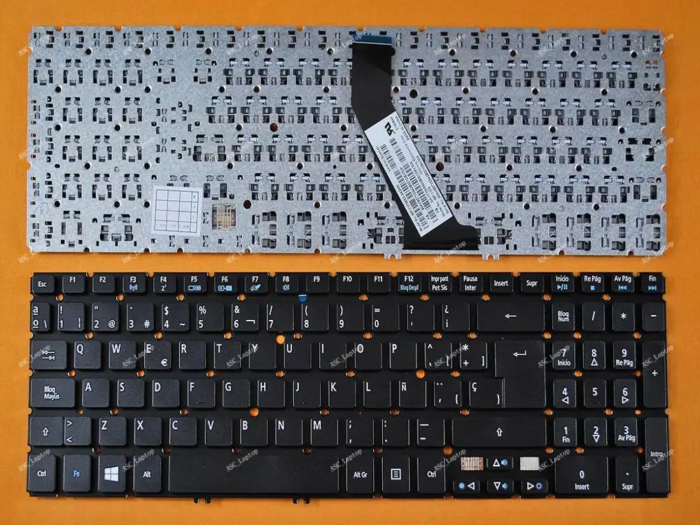 Клавиатура SP Spanish Teclado Для Acer aspire черная без рамки для ноутбука 1 5 7 10 10|Клавиатуры