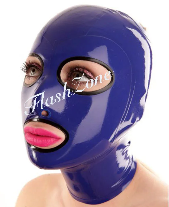 Латексные маски темно синего и черного цвета бесплатная доставка|Аксессуары для