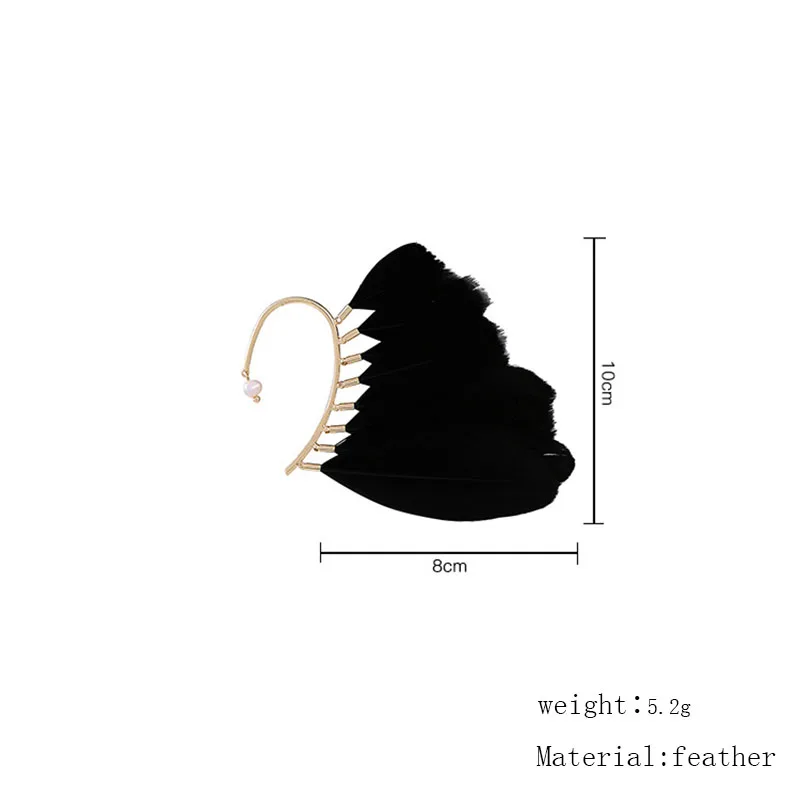 Серьги boucle d'oreille femme 2019 в виде перьев для женщин модные ювелирные изделия
