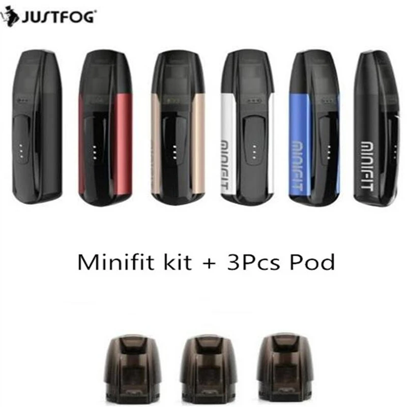 Оригинальный JUSTFOG Minifit комплект с 370 мА/ч Батарея встроенный Pod Комплект 1.6ohm