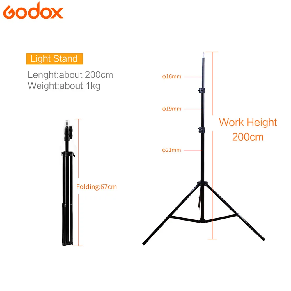Студийная стробоскопическая вспышка GODOX 2*120Ws 120DI Pro для фотосъемки + оссветильник