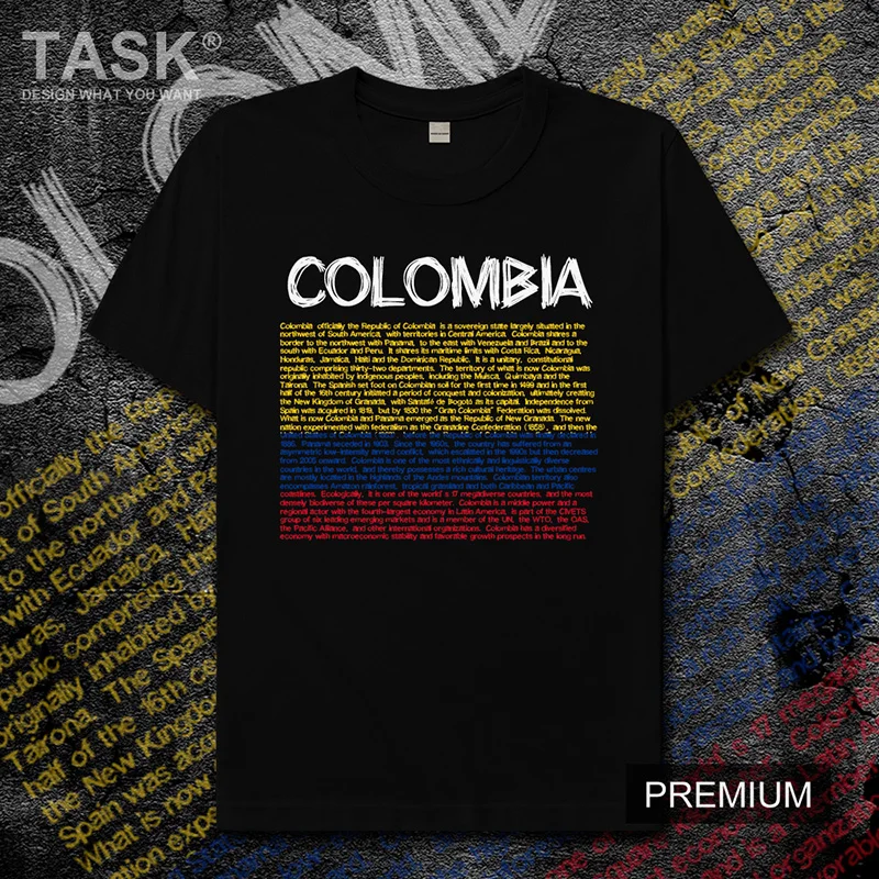 

Colombia Colombian COL mens t shirt new Tops t-shirt Short sleeve clothes sweatshirt national team country summer Fashion tops