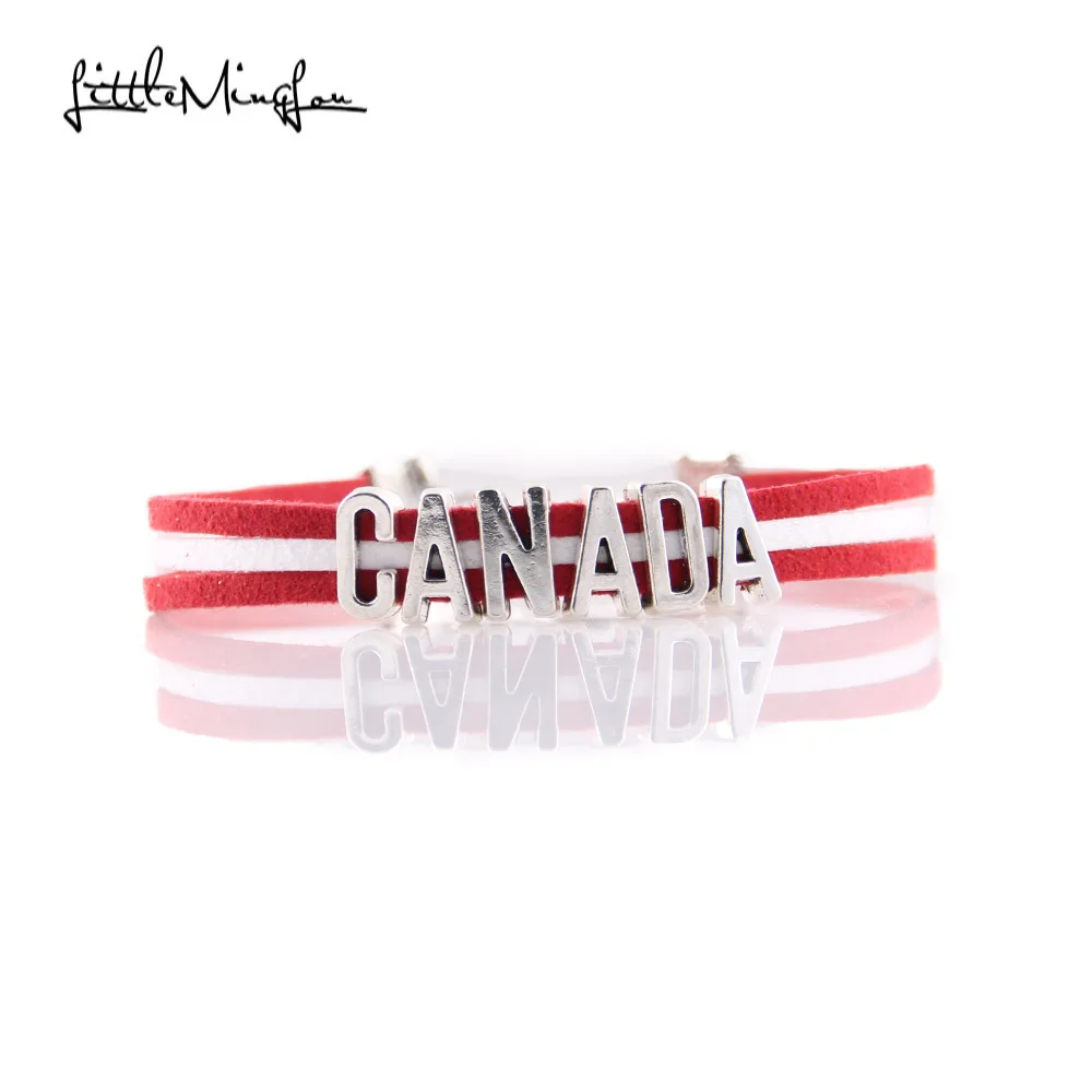 Браслет в виде знака бесконечности с надписью love CANADA|charm bracelets bangles|bangles for womeninfinity |