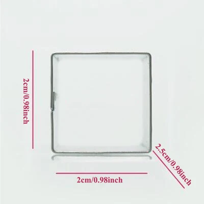 Square 1 шт. patisserie репостерия Облако Цветок Дерево музыка Звезда Малый металлическая Форма Cookie Cutter помадка-украшение для торта инструмент печенье плесень - Цвет: Square