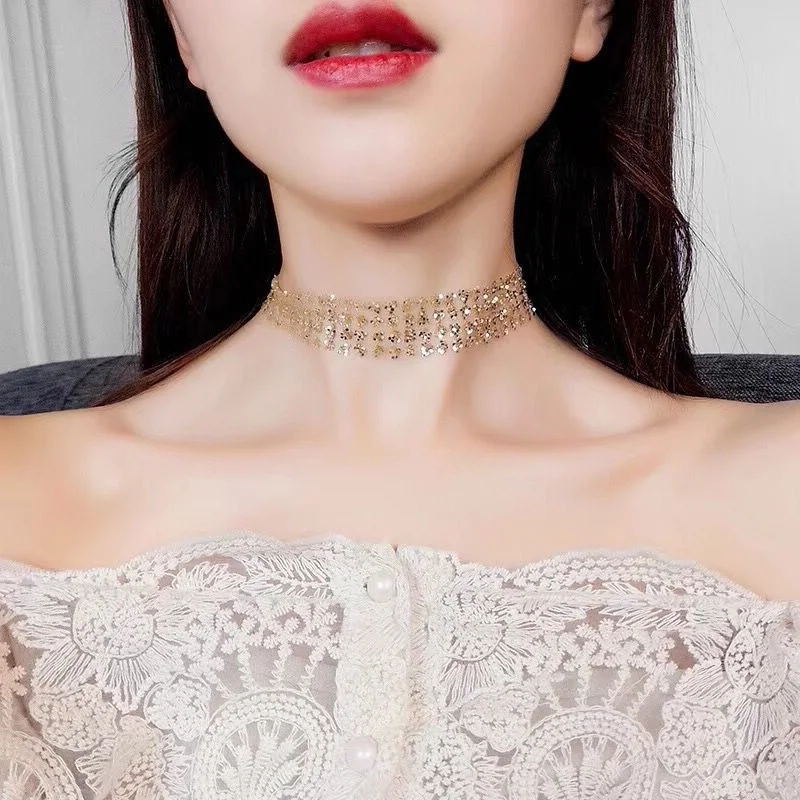 Европейские и американские Модные украшения золотые серебряные пайетки