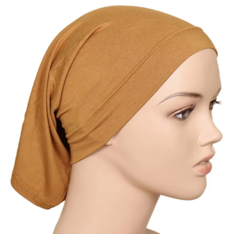 

wholesale turban Muslim Hijab Scarf head cover for women inner hijabs cap bonnet Islamic 31x22cm