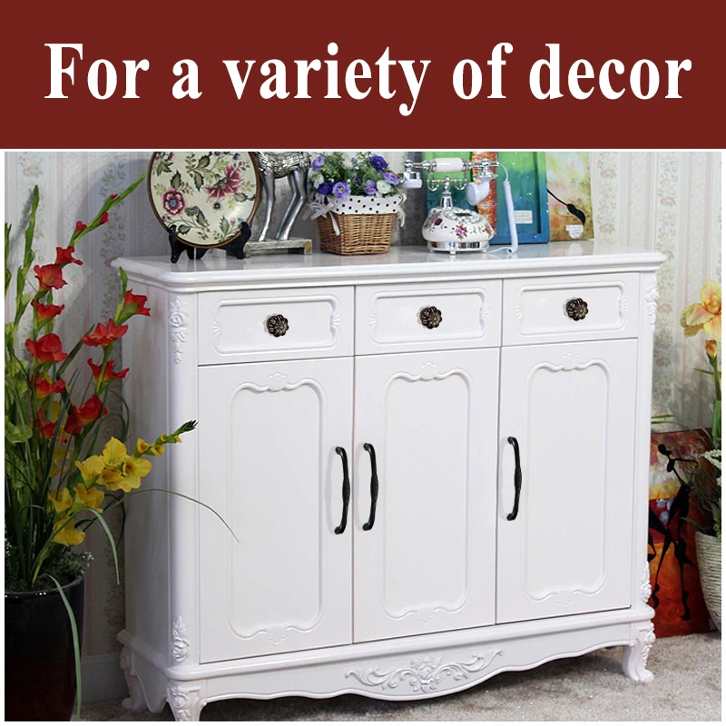 5 шт. современные черные дверные ручки металлический выдвижной ящик для