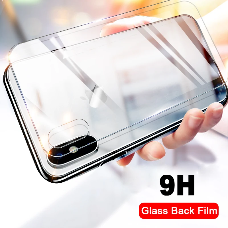2 шт для задней панели из закаленного стекла iPhone 11 Pro X XS MAX XR 8 6 6S 7 Plus 12 мини 5 5s SE 2020