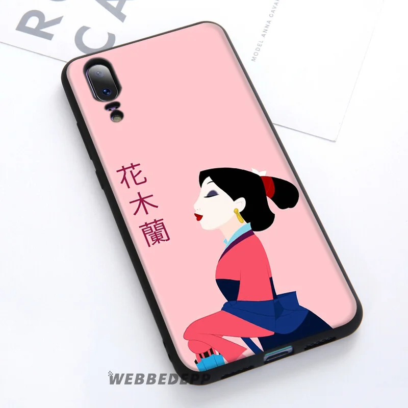 WEBBEDEPP Cartoon Mulan Soft Case For Huawei P30 P20 Pro P10 P9 Lite 2017 P Smart 2019 &amp Nova 3 3i Y9 |