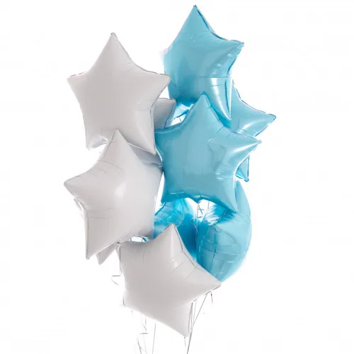 10 шт. детский душ Globos 18 дюймов Белый розовое золото Звездные гелиевые фольгированные шары Девочка День рождения 1st вечерние Принадлежности Декор чистый цвет
