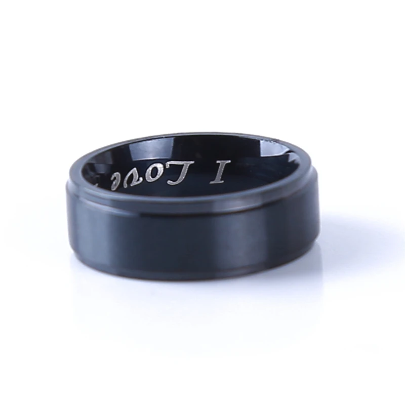 &quotI Love You&quot 8MM 6MM Couple Rings Lovers Titanium Ring For Women Wedding Engagement Party Jewelry Accessories Gift | Украшения и