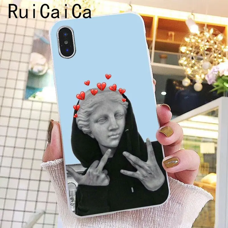 Ruicaica Альтернативная статуя Искусство Давид Мягкий Силиконовый ТПУ чехол для