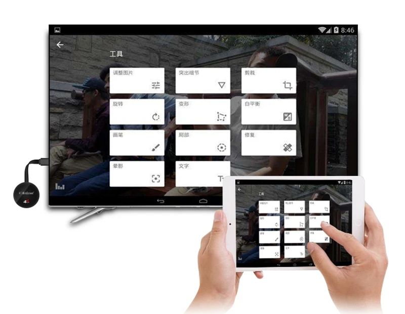 HDMI беспроводной wifi 2,4/5G 4K зеркальное отображение Airplay DLNA дисплей ключ адаптер для IPhone 11 Pro Max huawei P30 Android телефон к телевизору