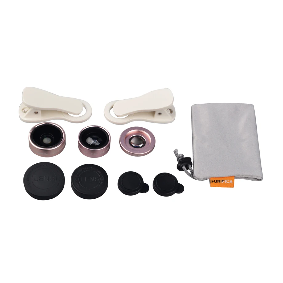 Clip-on 3in1 HD Lens Kit Fisheye 0.36X Wide Angle 15X Macro Mobile Phone Camera Lenses For iphone 4 4s 5 5s 5c SE 6 6s 7 Plus | Мобильные