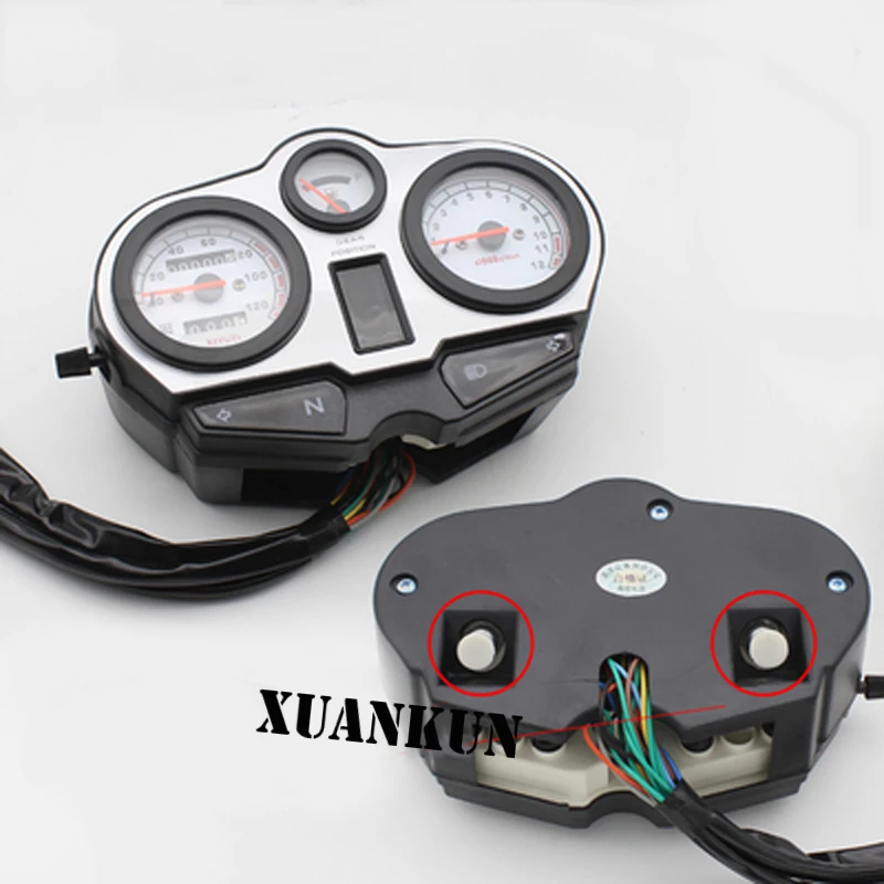 XUANKUN Motorcycle Odometer Instrument 125K Meter Assembly HJ125-A/R Tachometer | Автомобили и мотоциклы