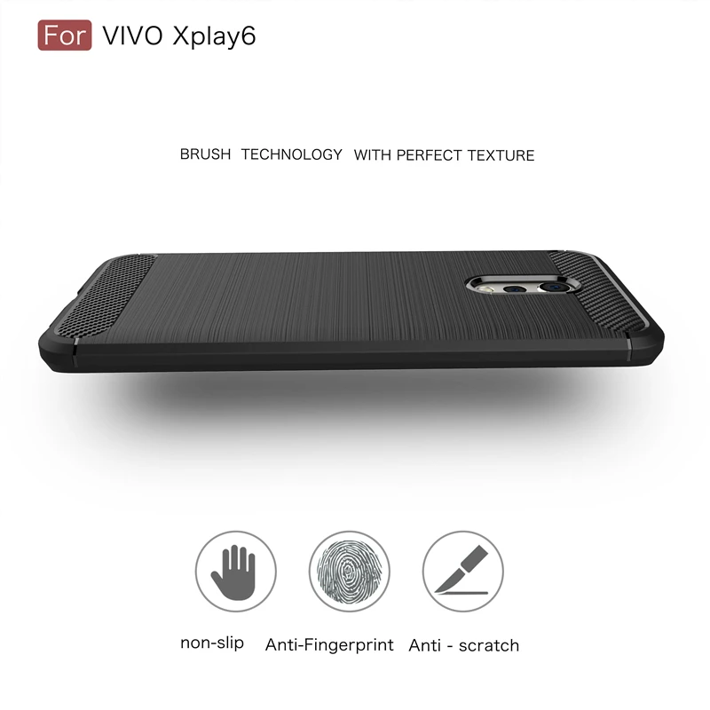 Youthsay для Fundas BBK Vivo XPlay 6 Чехол Мягкий ТПУ/углеродное волокно чехол телефона 5 5&quot |