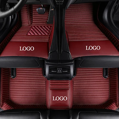 wine red HeXinYan изготовленные на заказ автомобильные коврики для Audi все модели A1 A3 A8 A7 S8 R8 TT Q5 Q7 A4 A5 S5 S6 S7 SQ5 A6 Q3 S3 SR4-7 авто аксессуары - Название цвета: wine red