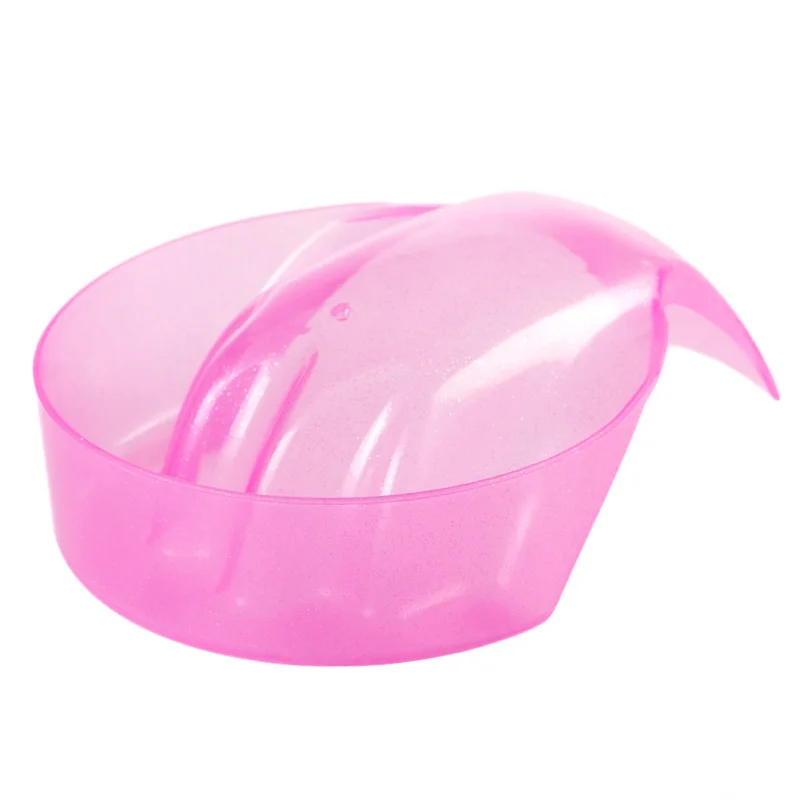 Pink 4 шт./партия средство для мытья ногтей согревающая чаша смягчающая лак для ногтей спа лоток для ванной комнаты Гель-лак для ногтей Очиститель для ногтей маникюр Tytanowy - Цвет: Pink