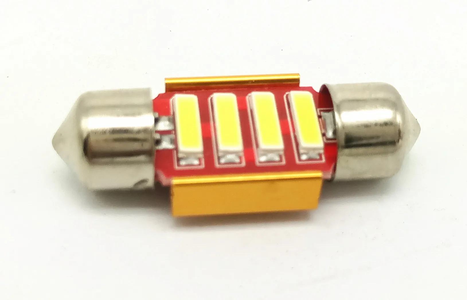 2X Белый Canbus 31 мм 4SMD 7020 без ошибок C5W купольная Карта светодиодный фонарь для