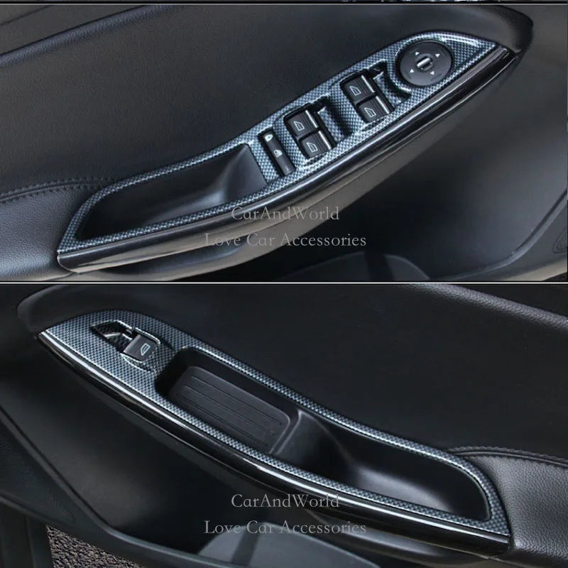 Для Ford Focus 3 2012 2013 2015 2016 стеклянная кнопка переключения крышка отделка дверь окно