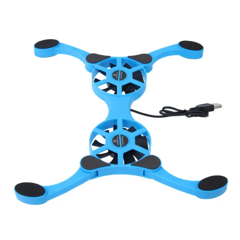 Складные охлаждающие коврики для ноутбуков с USB миниатюрные двойные вентиляторы