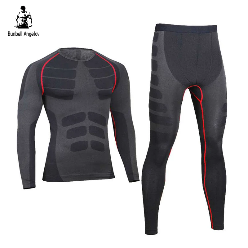 Autumn Winter Thermal Underwear For Men Quick Dry Breathable Compression Warm Long Johns Male Casual Thermo Set 2017 | Мужская одежда