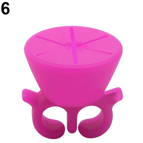 Silicone Nail Art Polish Holder Durable Wearable Finger Wear Bottle Stand | Красота и здоровье