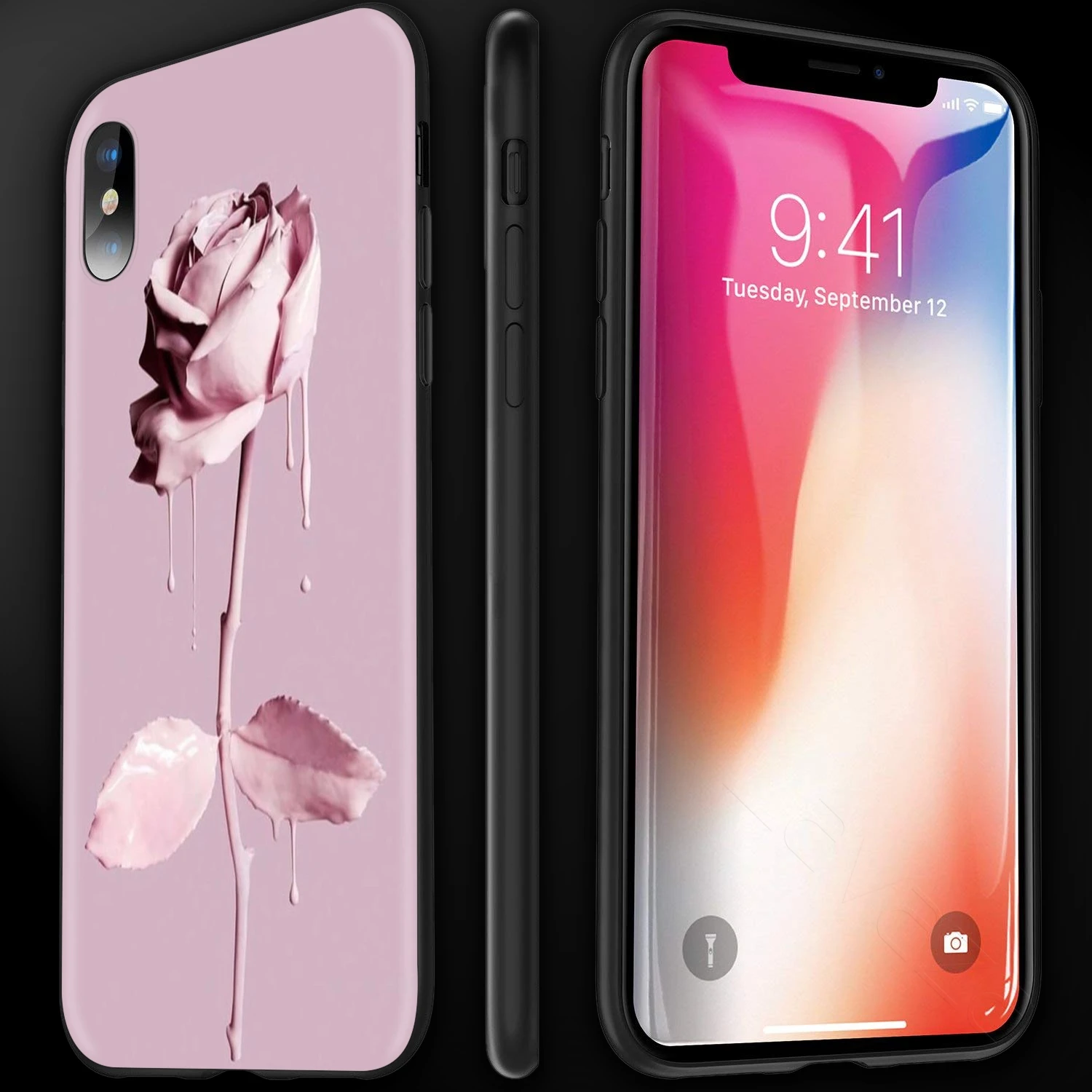 Чехол Lavaza Artist с принтом розовых и золотых роз для iPhone 12 mini 11 Pro XS Max XR X 8 7 6 6S Plus 5 5s se |