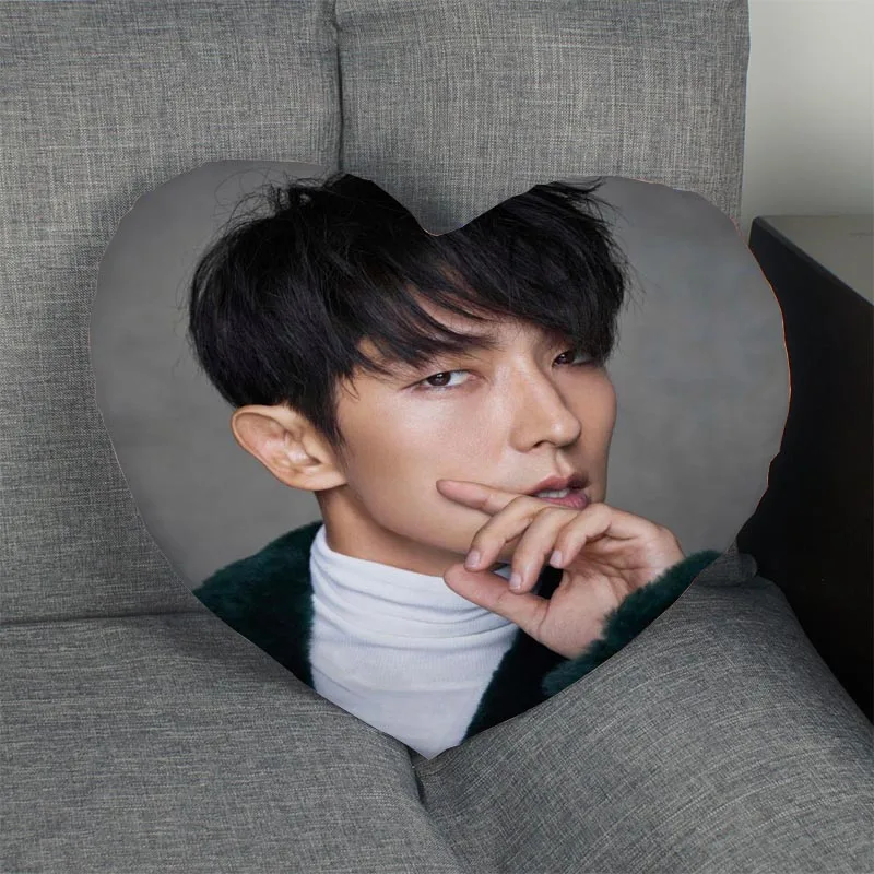 Kpop чехол для подушки LEE JOON GI в форме сердца на заказ молнии Просто без сердечника