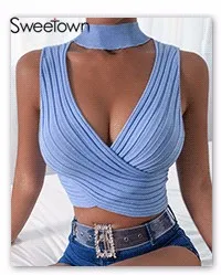 Sweetown, черная, однотонная, с вырезом на талии, сексуальная, бандажная, летняя футболка, для женщин, Новое поступление, короткий рукав, Круглый ворот, базовая футболка, эстетическая