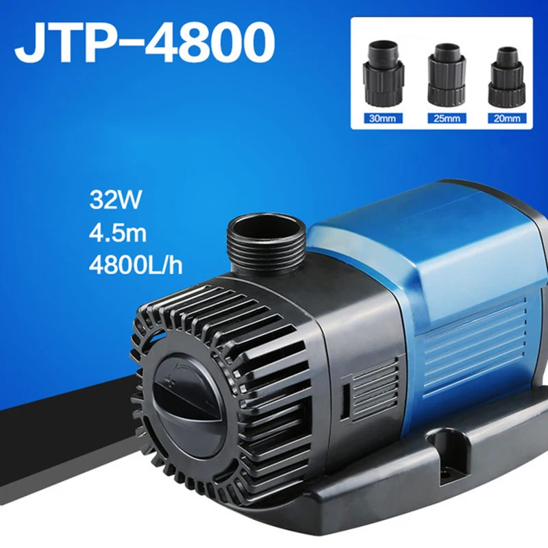 4800L/h SUNSUN JTP-4800 Регулируемая Аквариум воды Гидропоника насоса насос для циркуляции