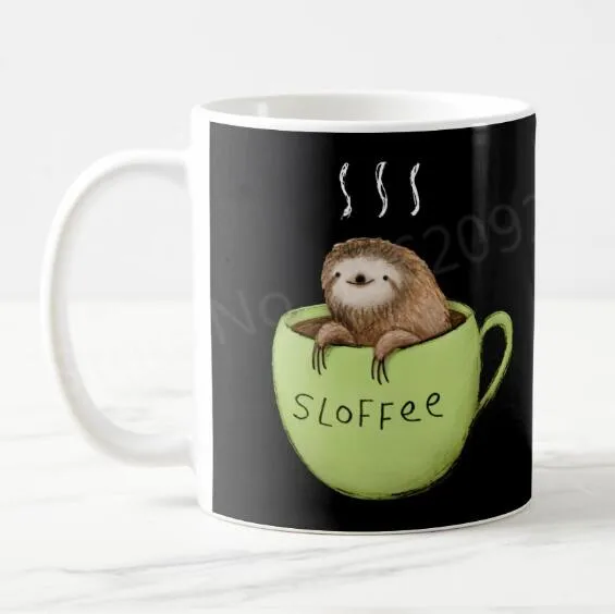Новинка смешной милый мягкий чехол для Sloffee Ленивец Кофе кружка Чай в виде
