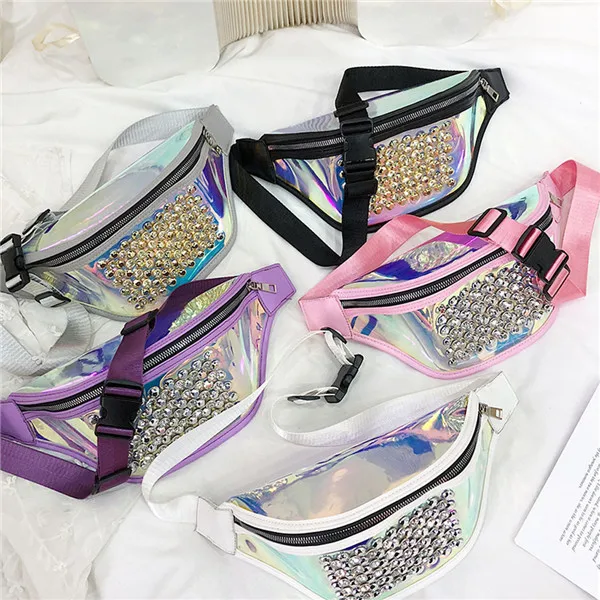 Стразы, женская сумка на пояс, женская сумка с лазером на грудь, женская сумка на пояс, новинка, сумка на плечо, Sra bolsas