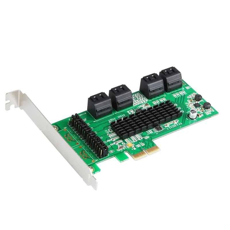 Набор микросхем Marvell 8 портов SATA III 6GB NCQ & Port Multiplier FIS PCIe Плата расширения
