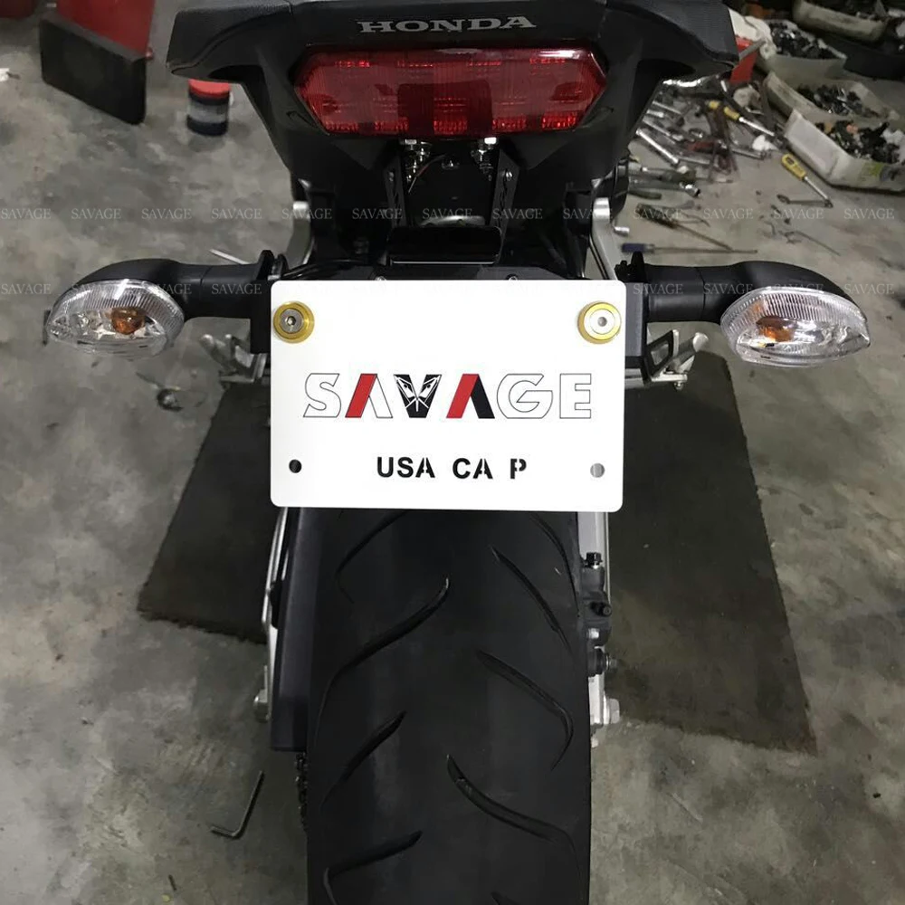 Держатель рамки номерного знака для HONDA CB/CBR 650F 2014 2018 2015 2016 2017 18 CB650F CBR650F кронштейн